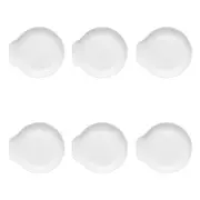 6PK Ecology Fine Bone China Canvas Durable Spoon Rest/Holder 11.5x12.5cm White