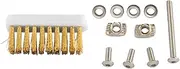 Brass Wire Toothbrush Head, Brass Wire Plastic 3D Printing Nozzle Cleaning Kit Improved Printing Effective Removal Time Saves R2