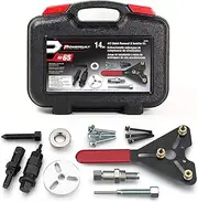 Powerbuilt Air Conditioning Clutch Remove and Install Tool kit, AC Compressor Clutches Remover and Installer, Holding Tools, Storage Case - 948995,Silver