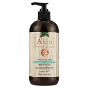 A'kin Fragrance Free Mild & Gentle Body Wash 500ml