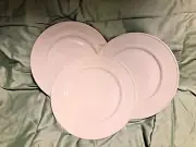 Set of 3 BIA Cordon Bleu Saturn Round White 7 5/8" Dessert Plates 902608 NEW
