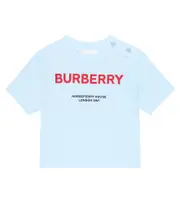[Burberry Kids] Burberry Kids Printed cotton jersey T-shirt M 12 blue