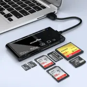 USB3.0 Multi-Card Reader, SD/TF/CF/Micro SD/XD/MS 7 in 1 Fast 5Gbps Memory Ca...