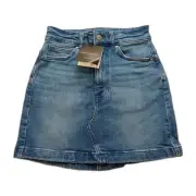 Dannii Minogue Denim Short Skirt, Size 4P Petites