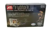 ATI TV Wonder 200 Personal Video Recorder for PC PVR PCI Bus Vintage Windows XP
