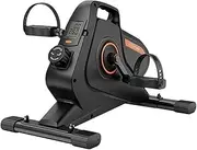 Under Desk Elliptical Machine, Adjustable 8 Speeds Elliptical Trainer with LED Display, Seated Pedal Exerciser, Compact Portable Elliptical Stepper, for Leg Recovery, Indoor Desk Cycle Fitness Workout
