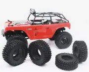 4PCS 1.0 Ultra Soft Rubber Crawler Tires for 1/24 RC Axial SCX24 AXI00001T
