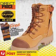 Oliver 45632z Work Boots Zip Sided Composite Toe Cap with Scuff Cap Safety Boots