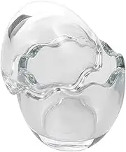 RORPOIR Eggshell Pudding Cups Transparent Dessert Storage Containers for Yogurt Ice and Sauces Multi Purpose Fine Workmanship for Dining Table Decor