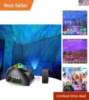 Galaxy Projector & LED Night Light - Bluetooth Speaker and White Noise Machine