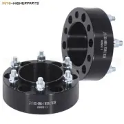For Toyota FJ Cruiser 2Pcs Black Wheel Spacers 6x5.5 to 6x5.5 12x1.5 studs 2" (for: Toyota)