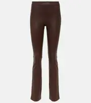 [Stouls] Stouls Leather bootcut pants AU 10 brown
