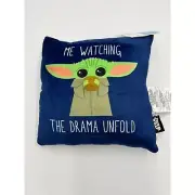 Brand New Star Wars The Mandalorian 11" Cloud Pillow Color Blue