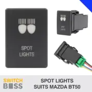 SPOT LIGHTS - BLUE LED Push Switch Suit MAZDA BT50 BT-50 TF 2021+ 3rd GEN