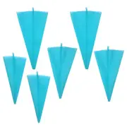 6 PCS Silicone Piping Bag Bags Cake Decorating Cakes Kit Supplies Icing