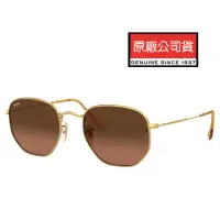 在飛比找momo購物網優惠-【RayBan 雷朋】時尚多邊形太陽眼鏡 RB3548N 9