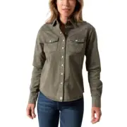 Kimes Ranch Kaycee Army Denim Top