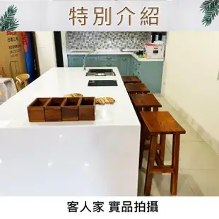 【吉迪市柚木家具】柚木方形高腳凳 LT-026S1(椅凳 吧台椅 板凳 餐椅 椅子 復古 簡約 鄉村)