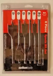 Sutton Tools D501SS6 6pc Spade Bit Set Free Post