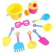 9 Pcs Outdoor Garden Tools Beach Sandbox Toy Safe Toys Kids
