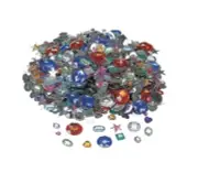 Mix Style Rhinestones Flat Back Acrylic Gems Crystal Stones Sewing Beads 1/2lb
