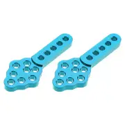 2Pcs RC Car Shock Absorber Mount CNC Metal Adjust Height Angle Stands, Blue