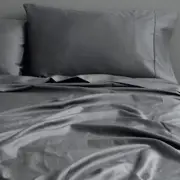 Canningvale Fitted Sheet Set Bedding Palazzo Royale 1000TC Grey