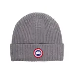 [Canada Goose] Canada Goose Arctic Disk Wool Beanie Hat ONE SIZE GREY