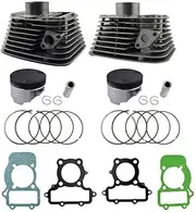 Motorcycle Engine Front and Rear 2 Kit Cylinder + Piston + Rings 49mm (Cylinder diameter) For XV250 XV 250