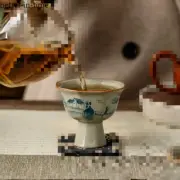 Old Pottery Ceramic Teacup Vintage High Foot Tea Cup Set Personal Master Cup