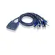 ATEN CS64US 4埠USB VGA/音訊 Cable KVM多電腦切換器(KVM070)