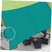 Waterproof 6'5''x10' Rectangle Turquoise Blue Sun Shade Sail Cannoy UV
