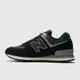 New Balance 574系列 男復古休閒鞋-黑綠色-U574KBG-D