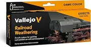 Vallejo Model Color Set 70264 Railroad Weathering by Chema Cabrero (8x18ml)