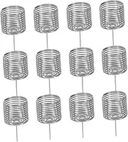 TINEASUR 12pcs Bonsai Fertilizer Box Plants Bonsai Fertilizer Container Garden Fertilizers Slow Release Fertilizer for Bonsai Orchid Fertilizer Container Silver Stainless Steel