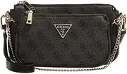 [GUESS] Women's Noelle Girlfriend SA Bag, Coal logo, One Size