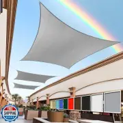 Royal Shade 14' x 16' Grey Rectangle Sun Shade Sail RS-SLR, UPF50+ 95% UV Blo