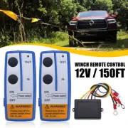 Wireless Winch Control Remote Kit 12V Receiver 150ft Twin Switch Easy Handset US
