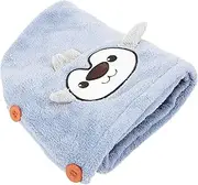 MUCKLILY Cute Cartoon Microfiber Hair Drying Towel Wrap Absorbent Hair Towel Cap for Moms Fast Drying Design for Wet Hair Soft and Lightweight for Home Travel
