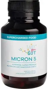 Supercharged Food Love Your Gut Capsules Micron 5 Diatomaceous Earth 90 Caps