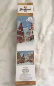 New Diamond Art Dotz Paint By Number Snowy Village Christmas Holiday Craft Kit