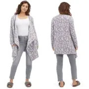 Nwt UGG phoebe wrap cardigan gray leopard print women’s size M