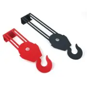 OVER THE DOOR CRANE HOOKS - SET OF 2 STEEL COAT / HAT HANGERS RACK - INDUSTRIAL