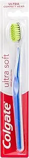 Colgate Ultra Soft Manual Toothbrush, 1 Pack, Slim Tip Bristles and Compact Head