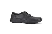Hush Puppies Mens Elkhound MT Oxford Leather Shoes Casual Bounce 2.0 - Black - US 7