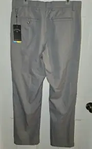 New Callaway Golf Pants Pro Spin 3.0 Gray Opti-Dri UPF 50 Flex Mens 34 31