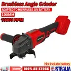 Cordless Brushless 100mm Angle Grinder Grinding Tool For Milwaukee 18V Battery