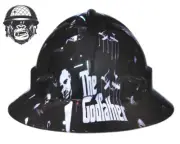Custom Hydrographic Safety Hard Hat THE GODFATHER PRO CHOICE WIDE BRIM