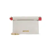 [Jacquemus] Jacquemus-Light Greige Canvas Le Petit Pochette Rond C Handbag-Donna OS OS