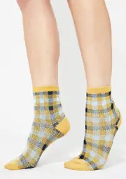 Bee Teenage Tycoon Plaid Socks